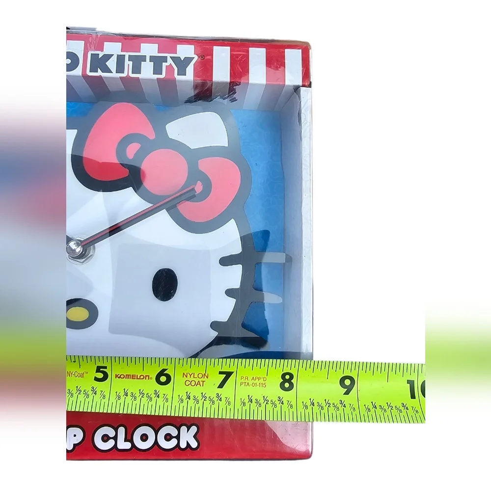 Sanrio Hello Kitty Small Table Top Clock Red Bow & White Face Wall Decor - Picture 6 of 6